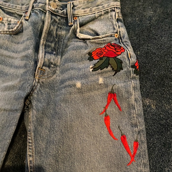 GRLFRND x Revolve Helena High Rise Straight Jean - Picture 9 of 12